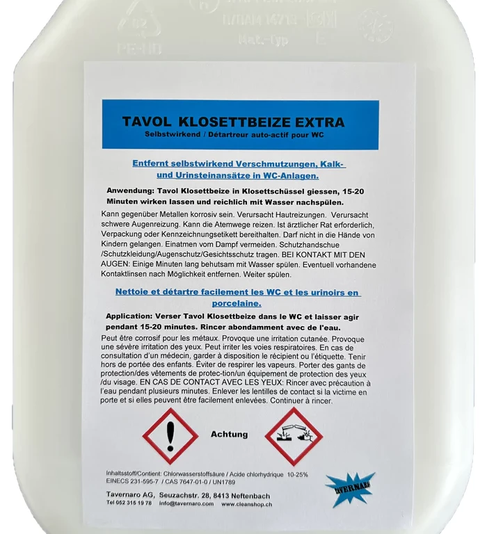 Tavol Klosettbeize extra-stark, radikaler WC-Reiniger