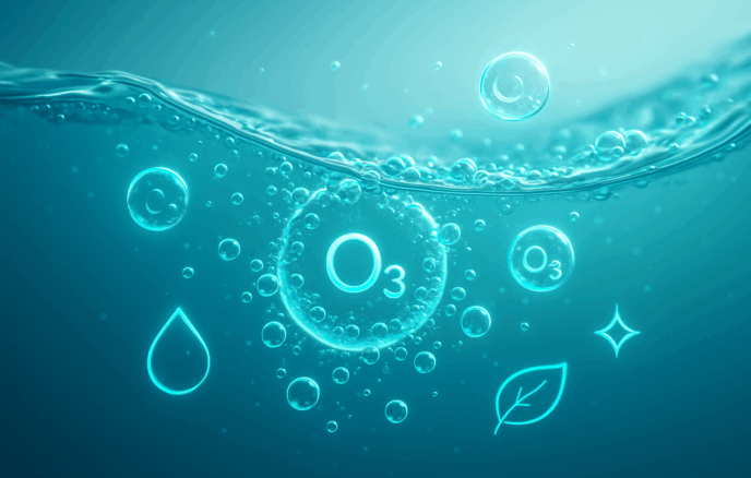 Ozonisiertes Wasser